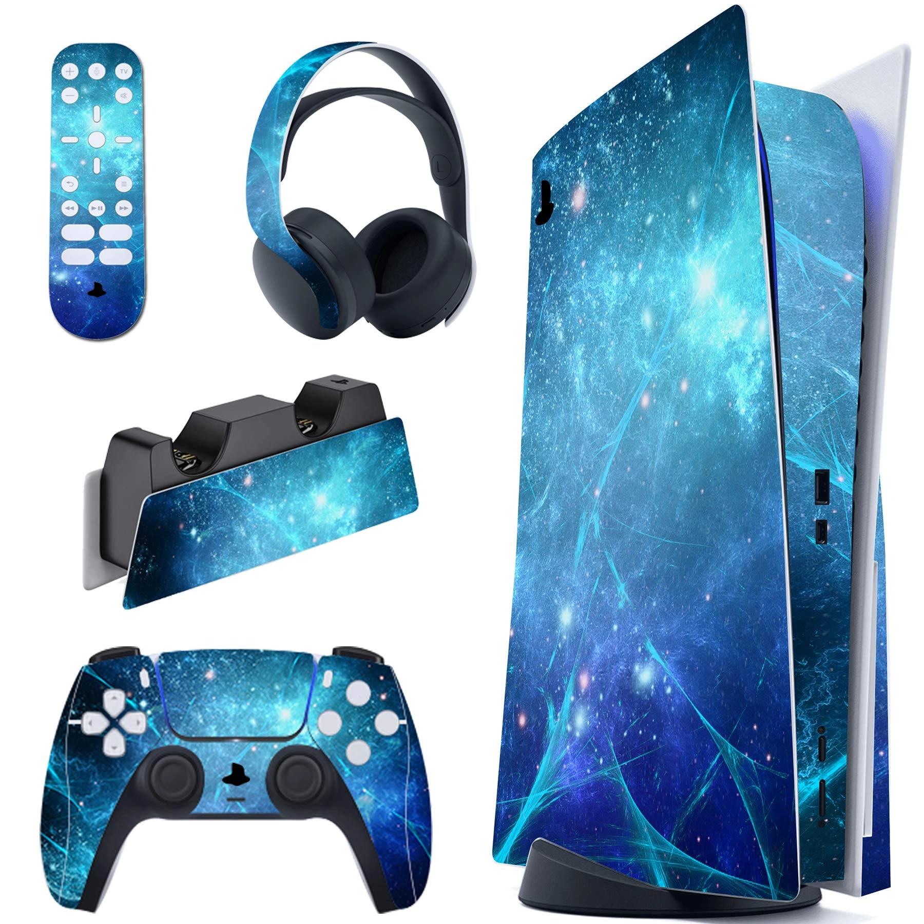playvital PS5 Skin - Blue nebula