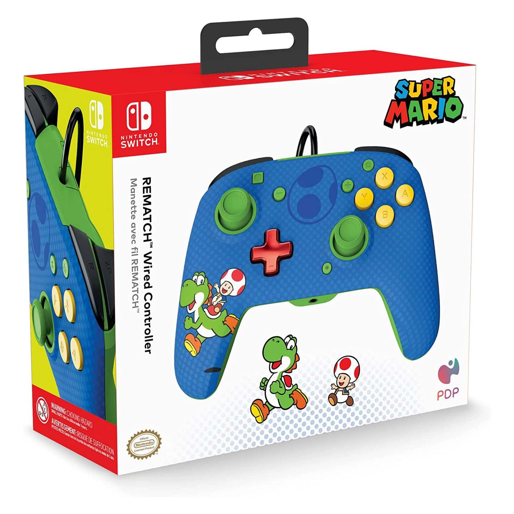 Faceoff Deluxe Audio Wired Controller - Mario
