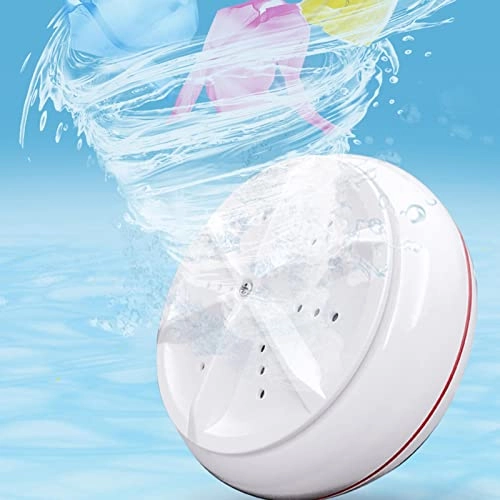 Portable Ultrasonic Turbine Washer, Travel Laundry Machine for Camping Trip Home Household
