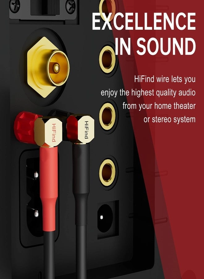 Speaker Cable Wire - 8 Ft 2 Pack