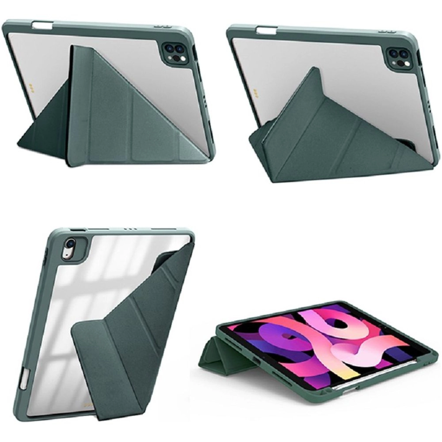 Tri-fold Folio Case with Pencil Holder for iPad Pro 12.9-inch