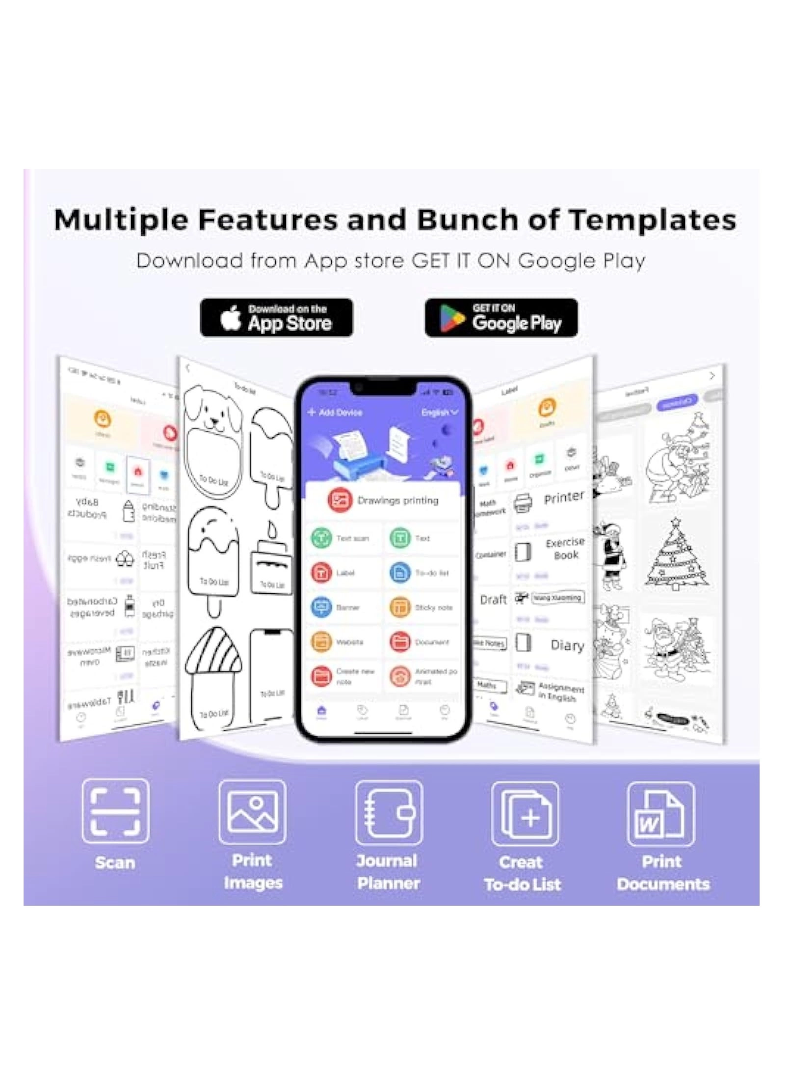 Mini Sticker Printer - Thermal 50 millimeter