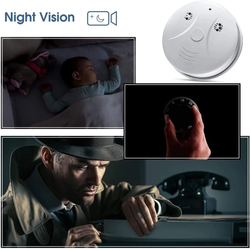 Hidden Camera Smoke Detector - 1080P 25fps
