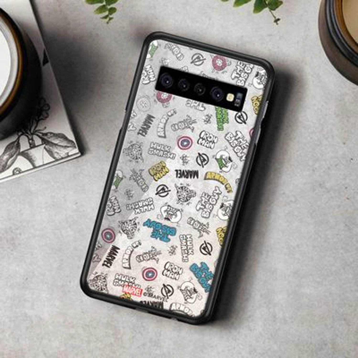 Avengers Cartoon Designs Back Case for Galaxy S10