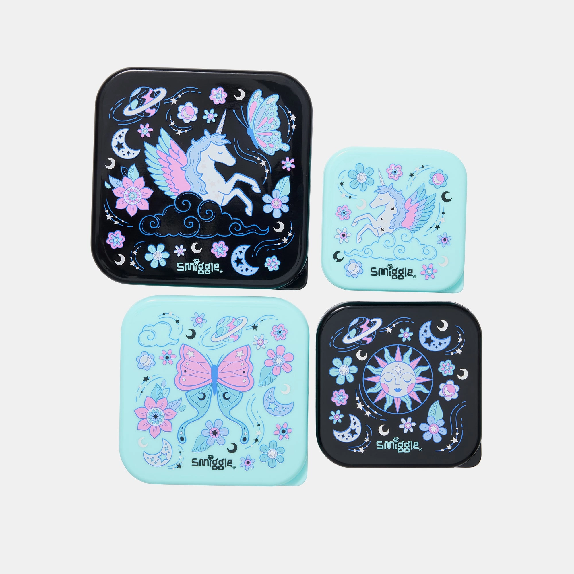 Smiggle Super Charge 4 In 1 Containers - 4 containers stackable