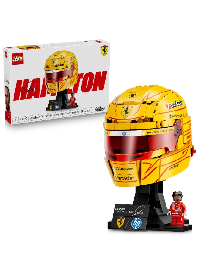 Scuderia Ferrari HP Lewis Hamilton Helmet (43022) - Display Collectible Minifigure