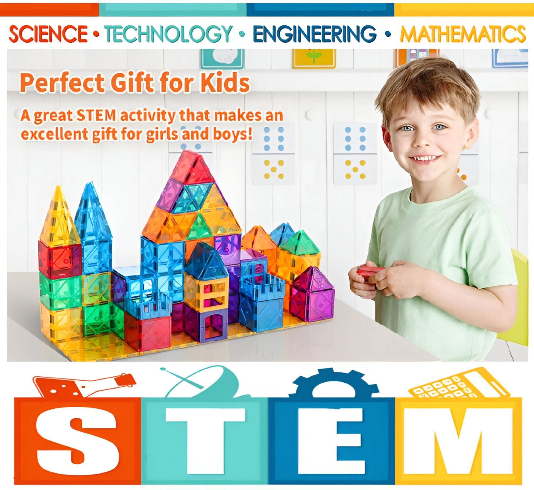 Magnetic Tiles - 108 pcs