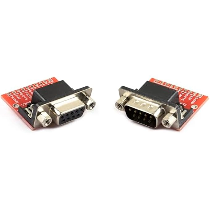 DB9 Male Breakout Board - 4pcs + DB9 Female Breakout Board - 4pcs