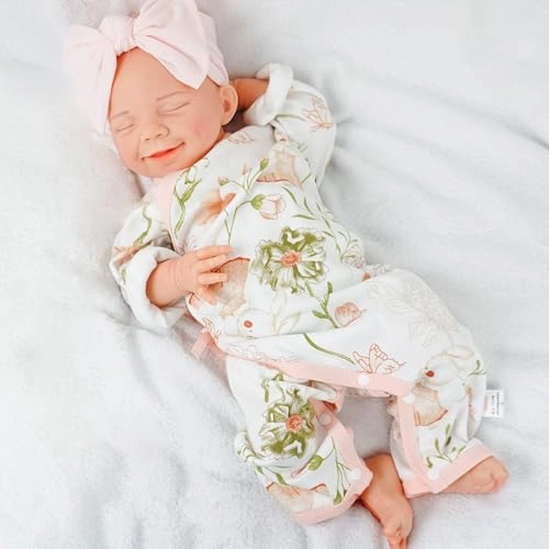 Reborn Baby Doll - 43cm Silicone Sleeping