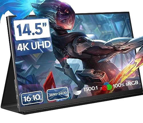 Portable Gaming Monitor - ZSCMALLS [some unique identifier] 14.5 Inches 3840 x 2400 Pixels