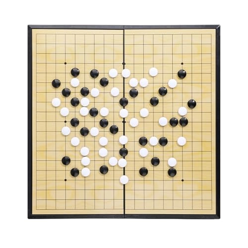 Go Game Set - Magnetic Foldable Yellow+Black