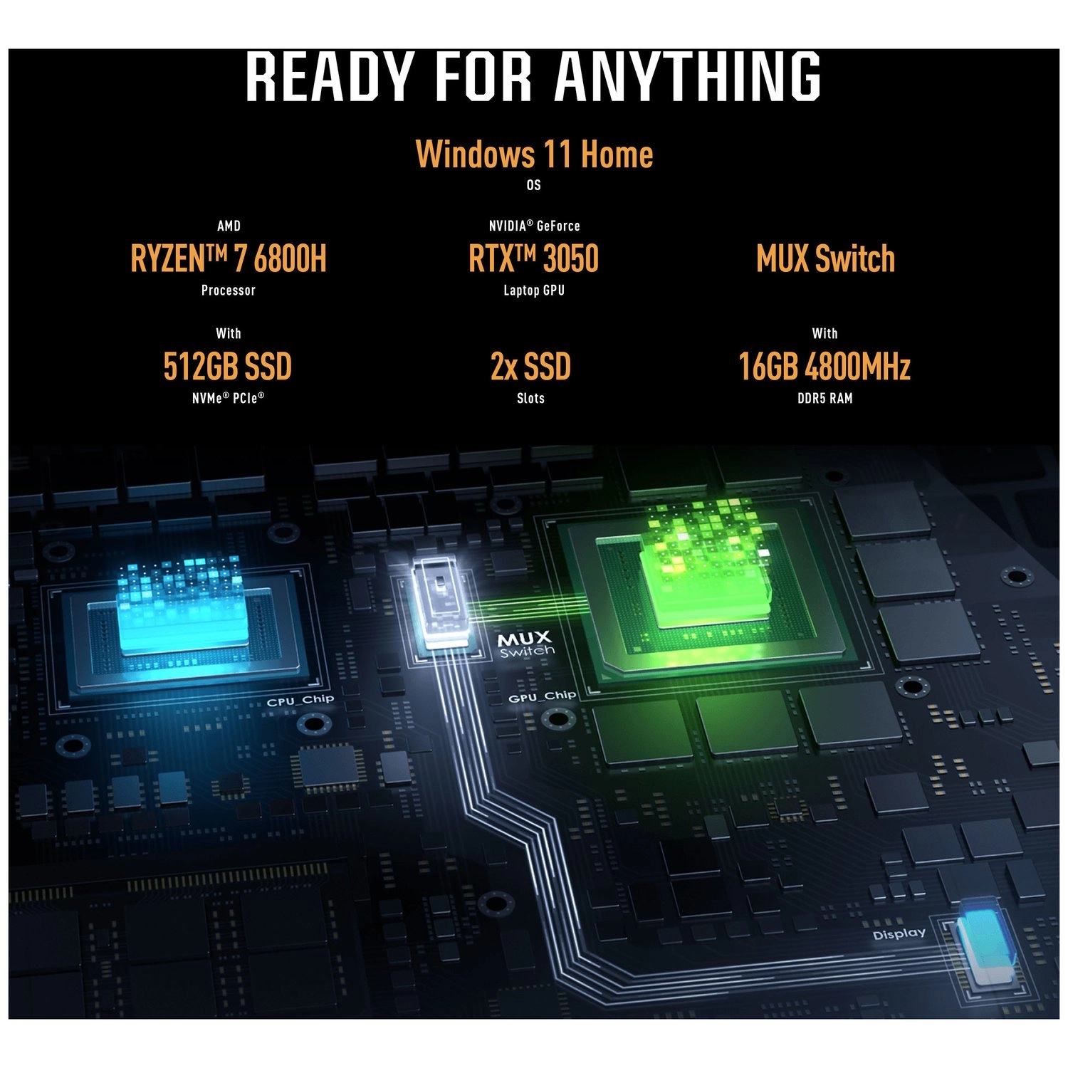 TUF A15 FA507RC - 15.6'' Ryzen 7-6800H 16GB DDR5 512GB SSD