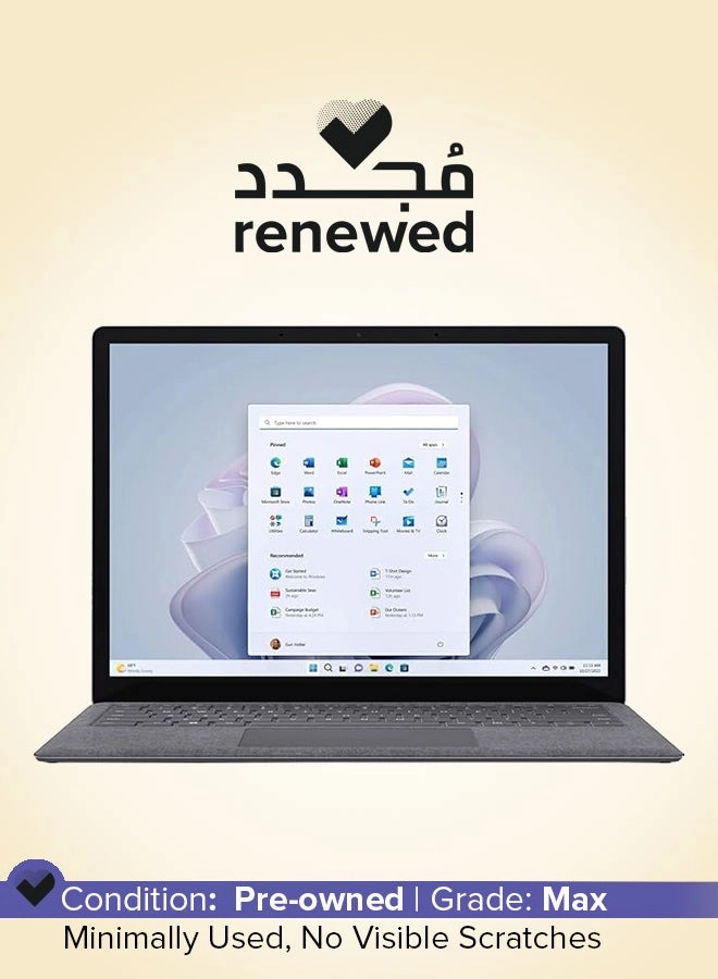 Microsoft (Renewed) Surface Laptop 5 - 13.5'' Core i5-1235U 16GB DDR4 256GB SSD