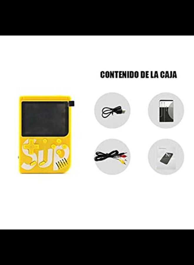 Handheld Game Console - 400 Built-in Games 3-Inch Color Screen Rechargeable Battery