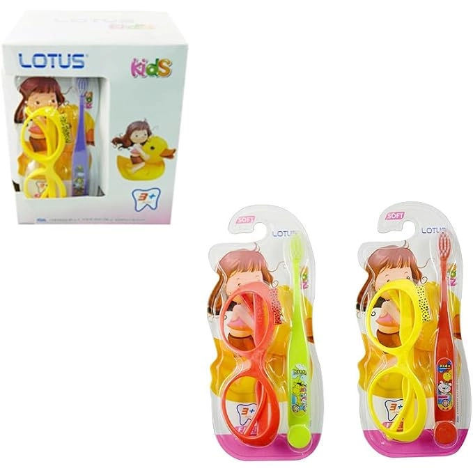 Children's Toothbrush Set with Sunglasses - Mixed Colors 1-Piece Pack