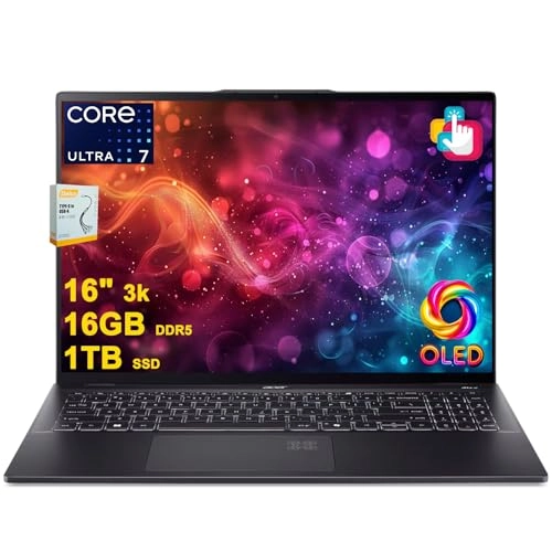 Swift 16 AI - 16" 1TB 16GB Intel 8-core Ultra 7 Series 2 256V