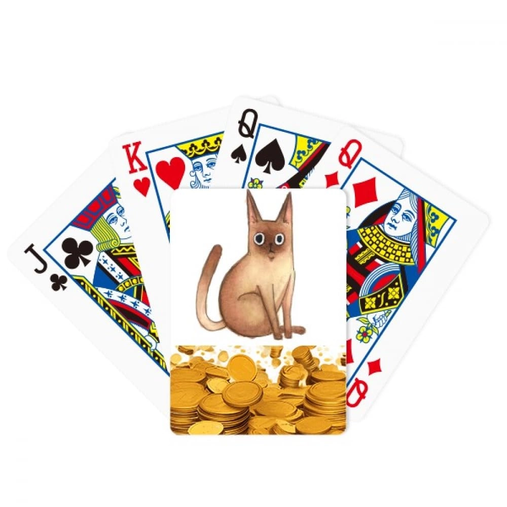 no/no Painting Watercolor Cat - Bridge Size 52 cards