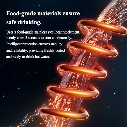 Wall-Mounted Mains Fed Unit Water Dispenser - Electronic Lock Dual Temperature Control