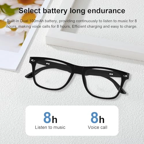 Smart Glasses - Auto Power On/Off Bluetooth UV400/Blue Light Protection