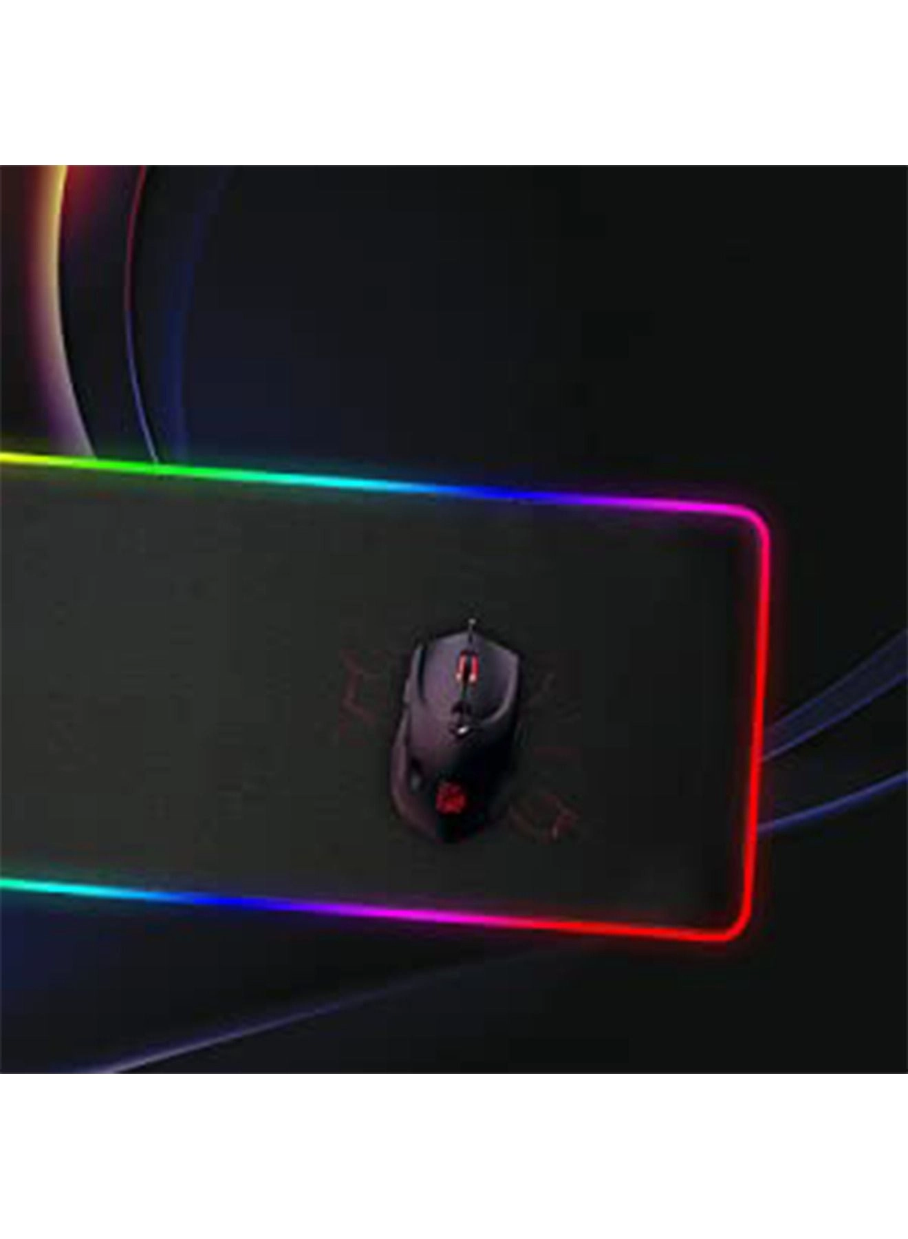 RGB Large Superfine Fiber Braided Gaming Mouse Pad