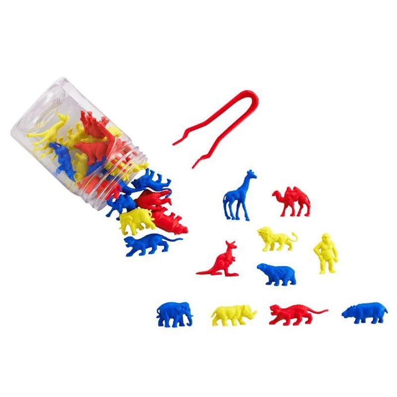 edxeducation Wild Animal Counters - Suitable for 3 years & above 30pcs