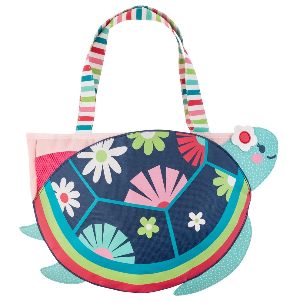 Beach Tote with Sand Toy Play Set - Turtle 5 Sand Toys