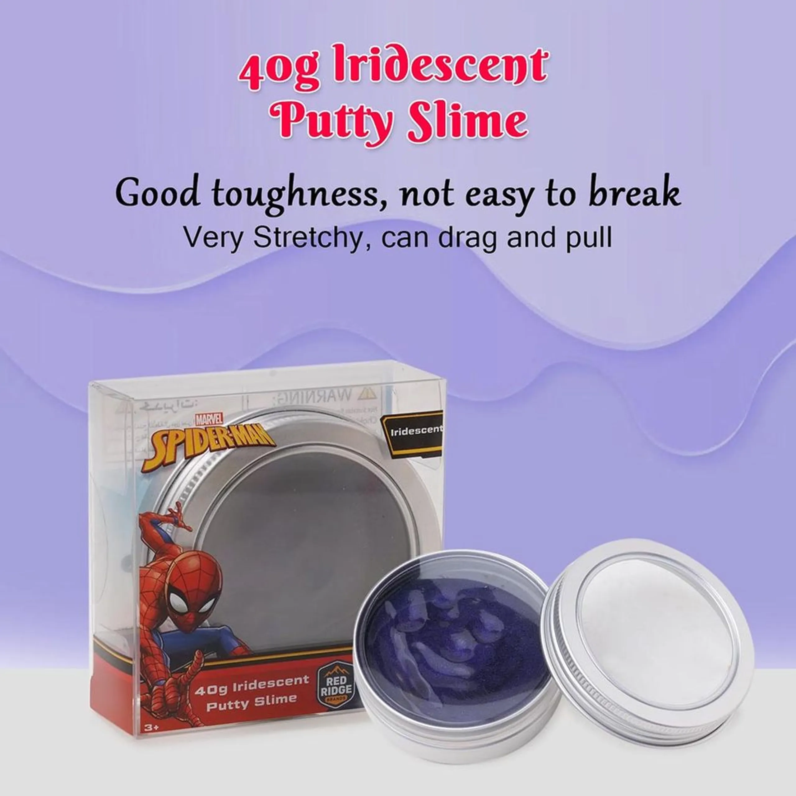Spider Man Iridescent Putty Slime - 3+ years