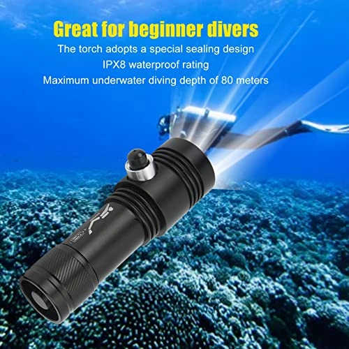 Underwater Diving Light - 80m 600-800lm IPX8