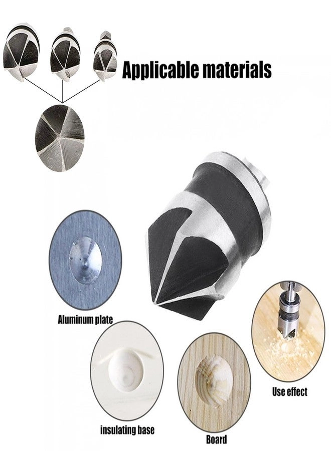 Chamfer Countersink Drill Bit Set - 3pcs 12-16-19