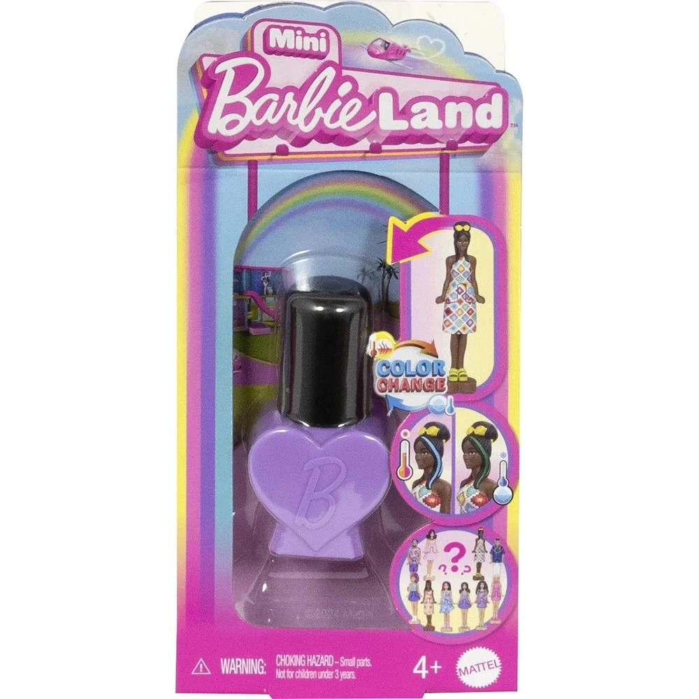 Barbie Mini Barbieland Nail Polish Reveal Doll - 1.5-inch Ages 4+