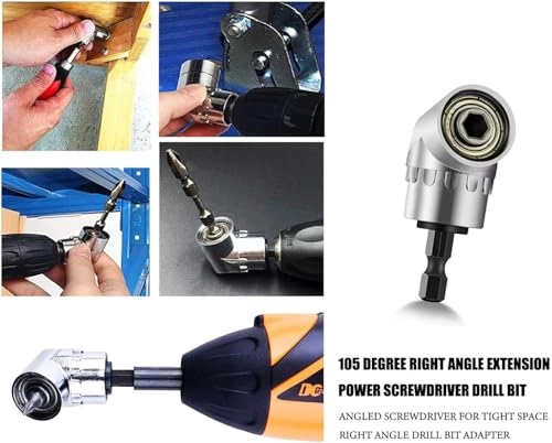 Right Angle Drill Adapter - 2-Piece Set 105 Degree