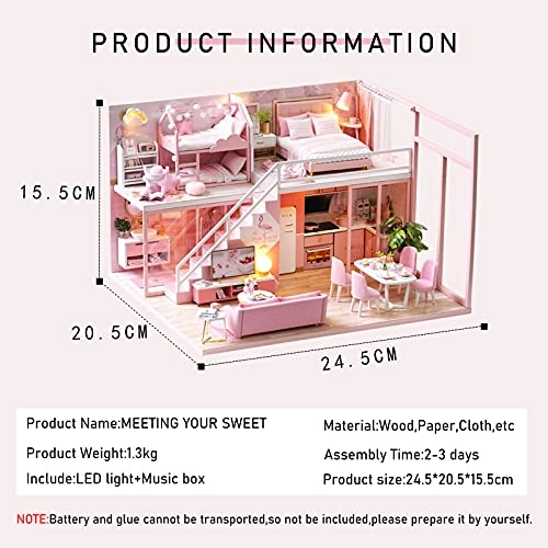 DIY Miniatures Dollhouse Kit - 1:24