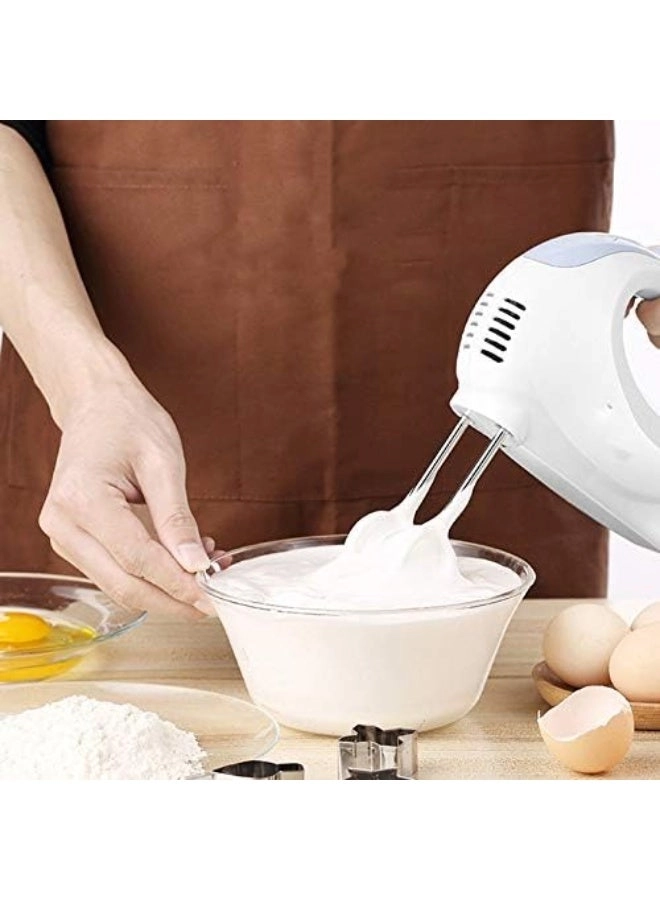 Hand Mixer - 7 Speed Whisk & Dough Hooks