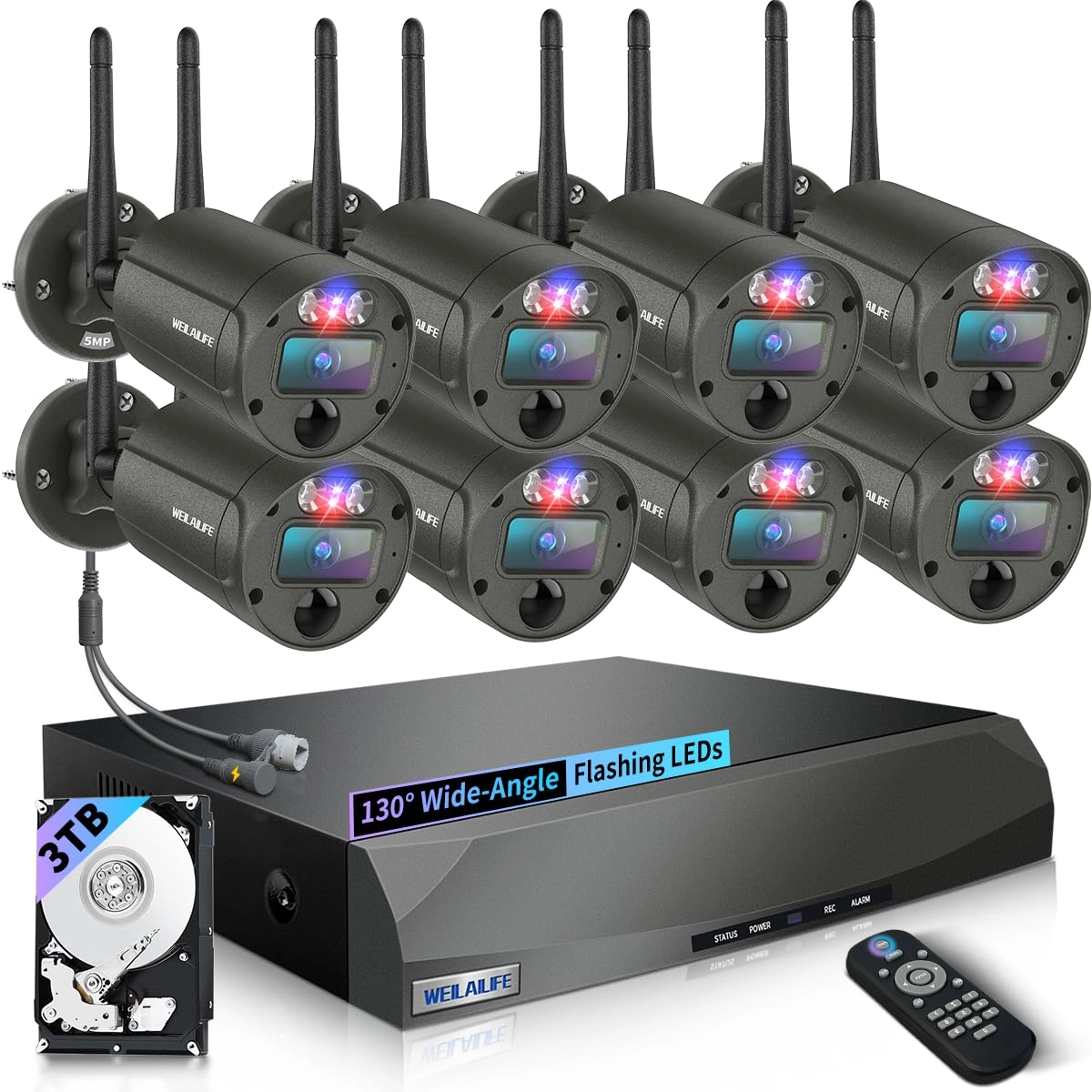 WEILAILIFE CSWL-09SW5MP02 - 8 10 channels 5 Megapixel