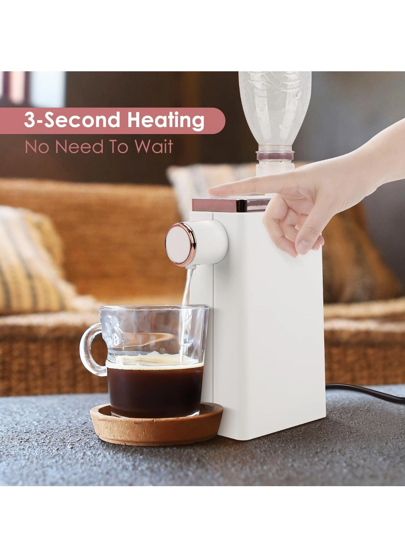 Instant Hot Water Dispenser - 4 Temperatures Quick Heating
