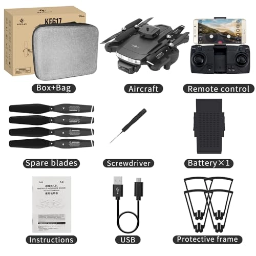 KF617 - 4K Dual Wide-Angle Camera Foldable GPS 20min Flight Time