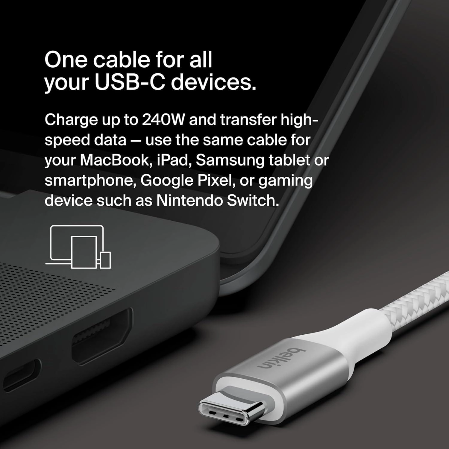 BoostCharge Cable USB-C to USB-C 2m
