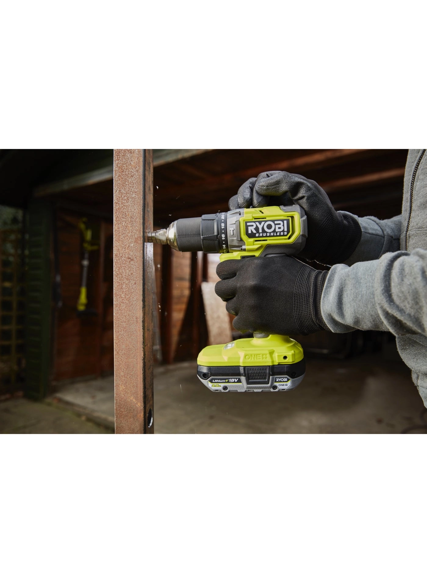 18V One+ Brushless Cordless Impact Drill - 13 mm 24 torque settings