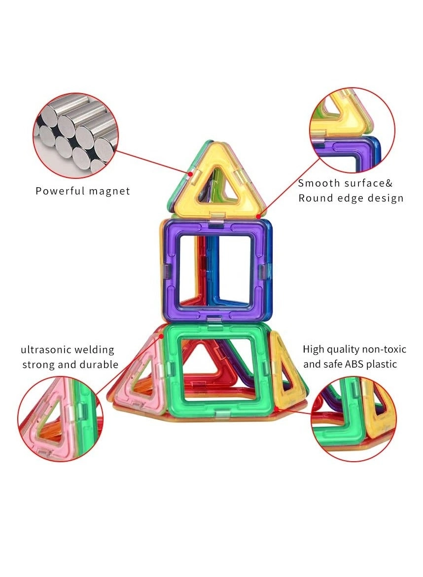 Magnetic Building Tiles - 30 pcs Multi Color