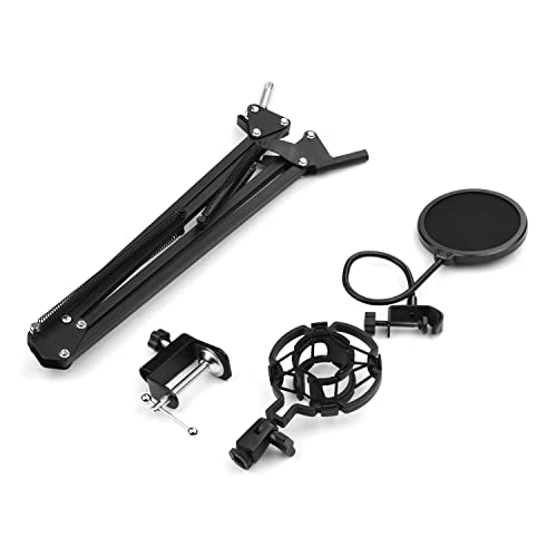 Adjustable Foldable Microphone Stand - Heavy Duty Alloy Steel
