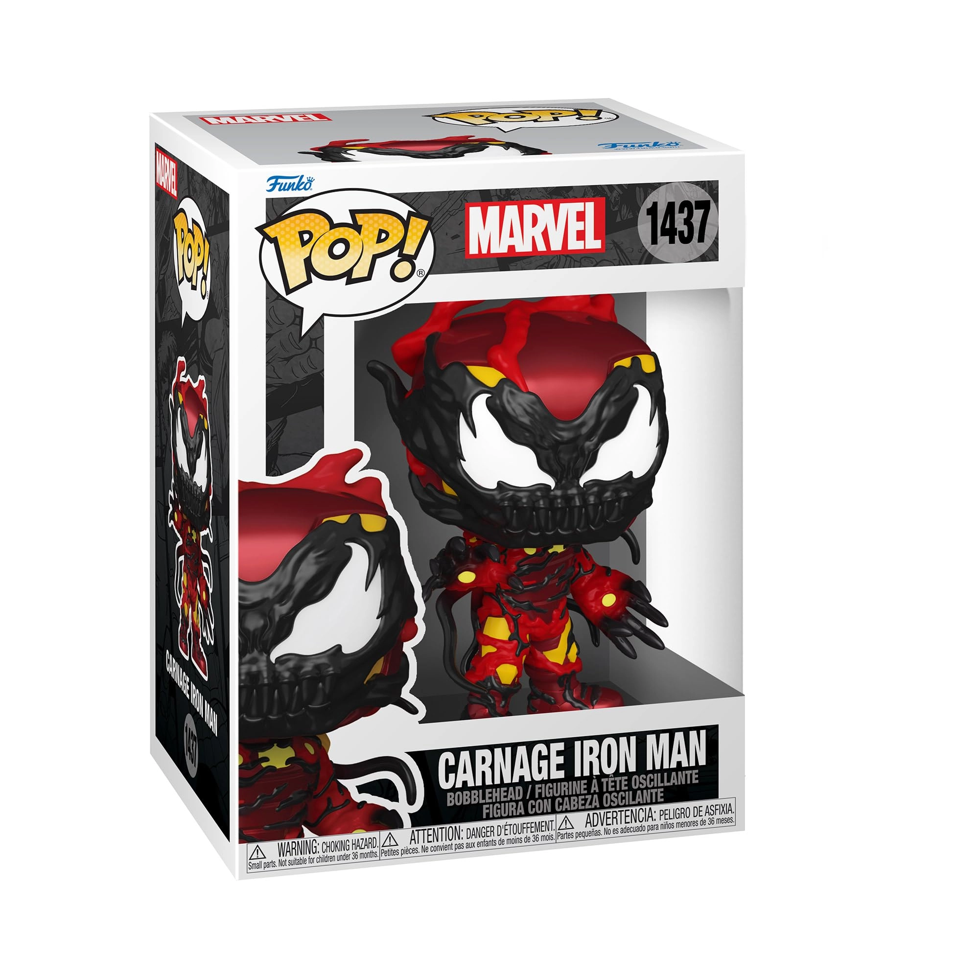 FUNKO Pop! Marvel Carnageized - Iron Man - Marvel Comics (9.5 cm) (B0CVNLK8BQ)