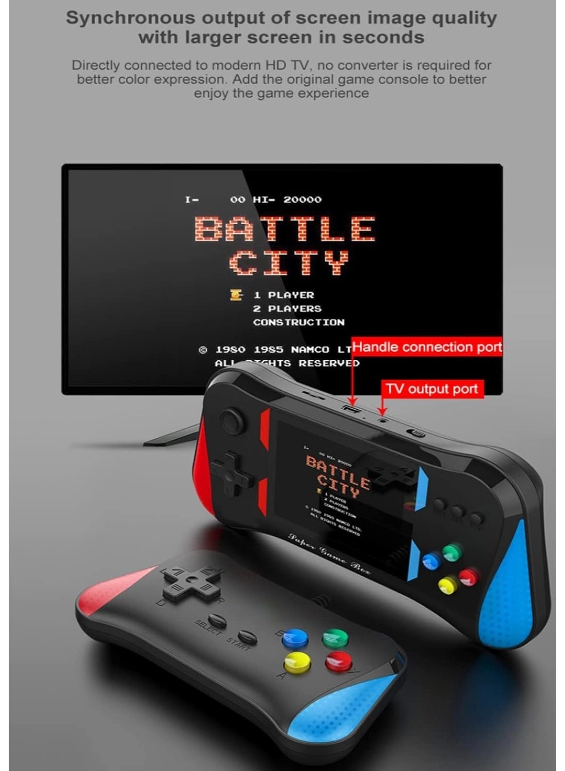 Retro Handheld Game Console - 3-inch 500 games