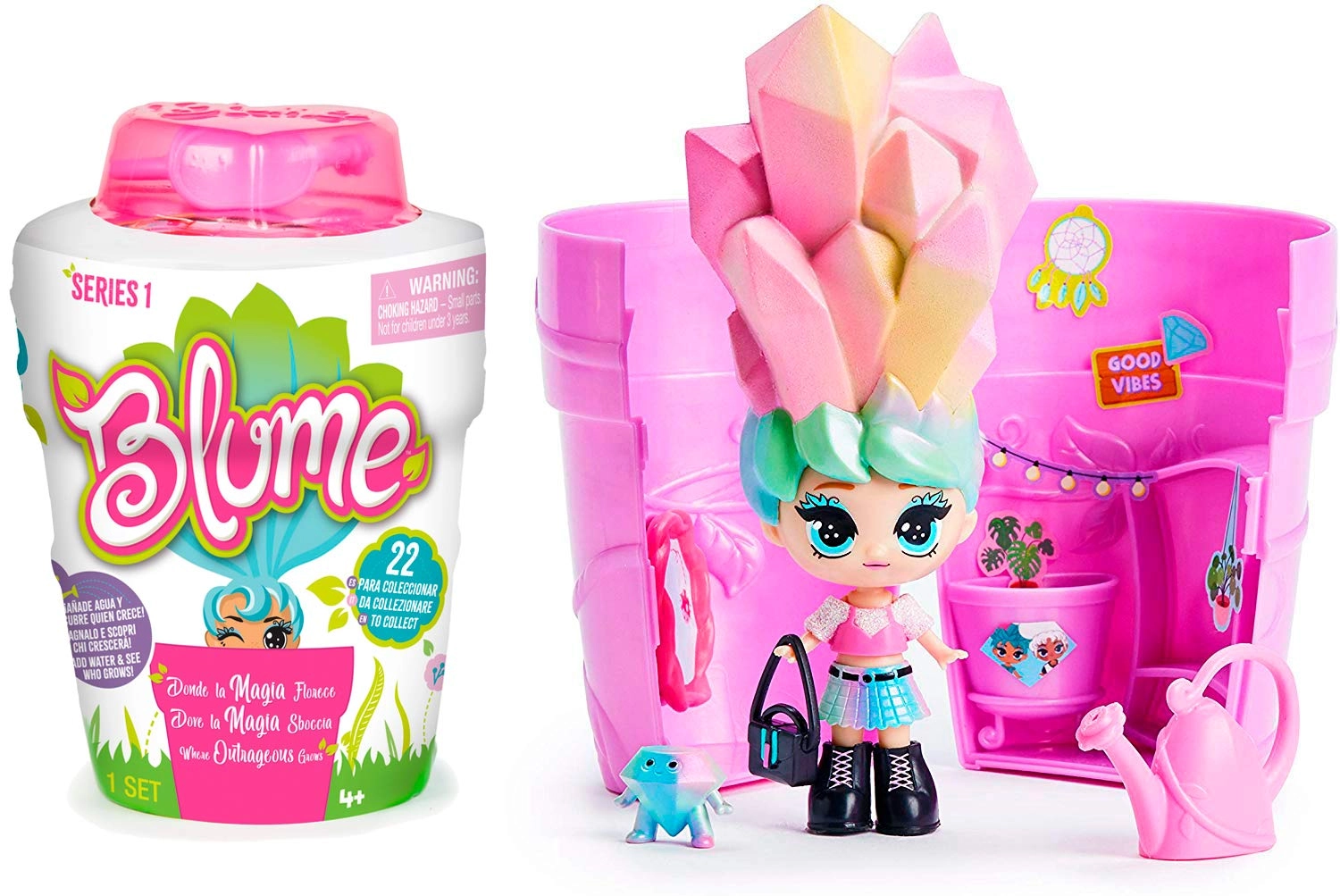 IMC Toys Blume - 12 Pieces Magic Growing Hair Transforming Pot