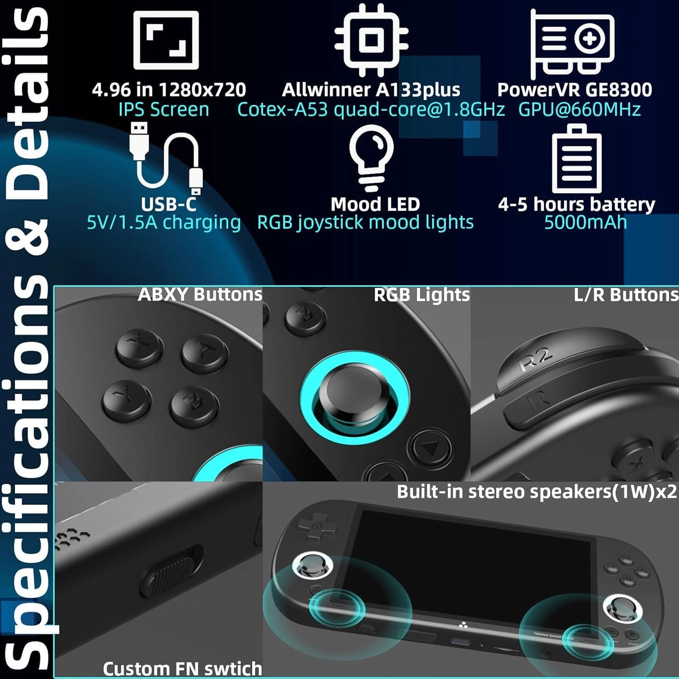 Portable Retro Gaming Console - 128GB