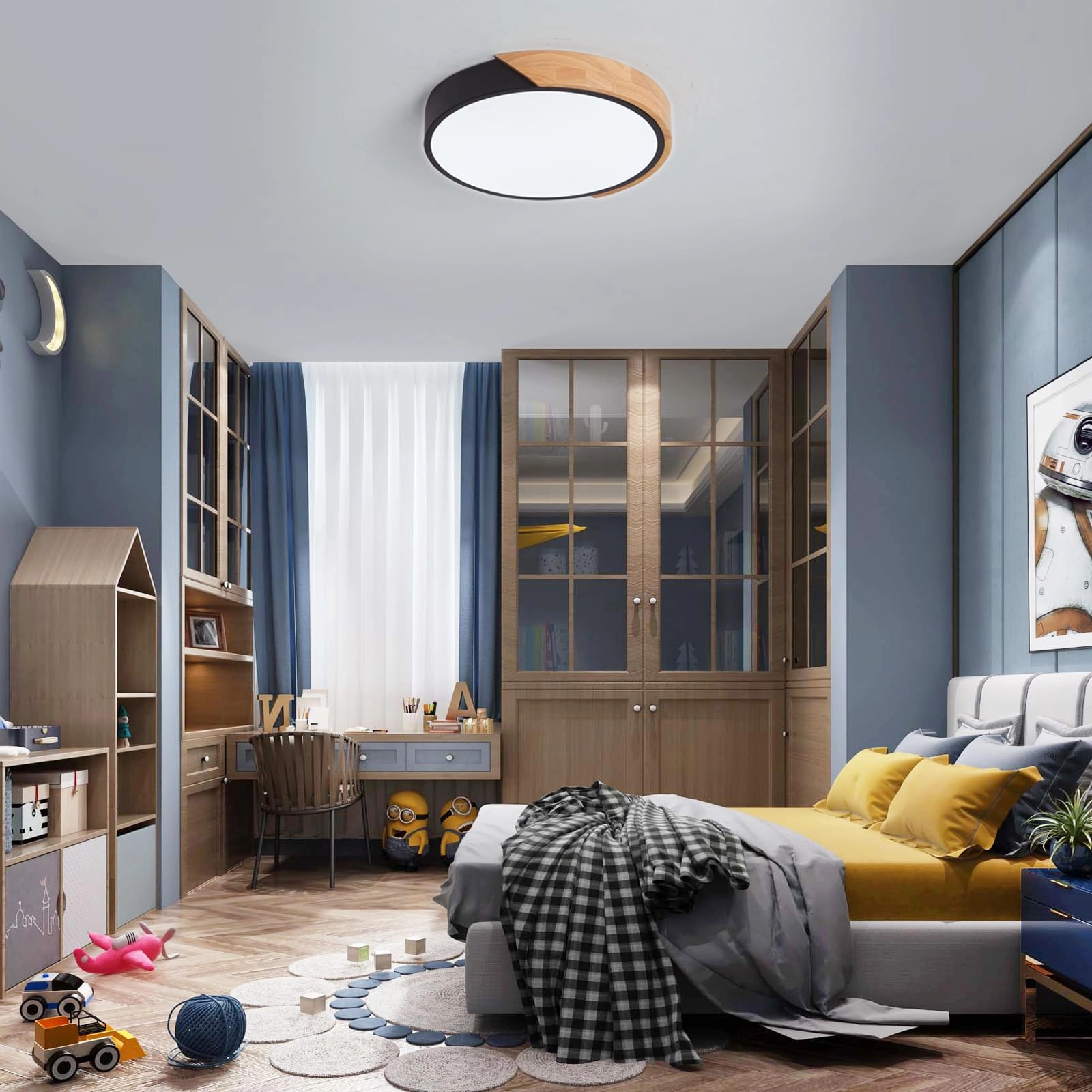 Flush Ceiling Light - 6000K 4000K 3000K Dimmable