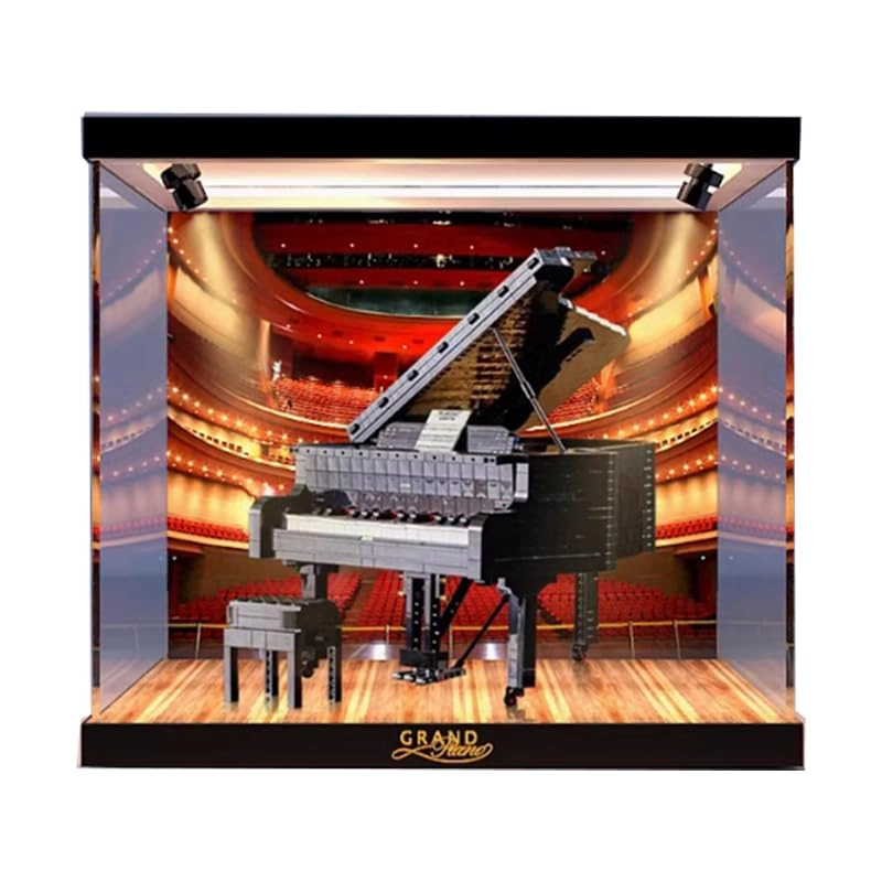 Lego Ideas Clear Acrylic Display Case (21323) - Acrylic High Wood Bottom