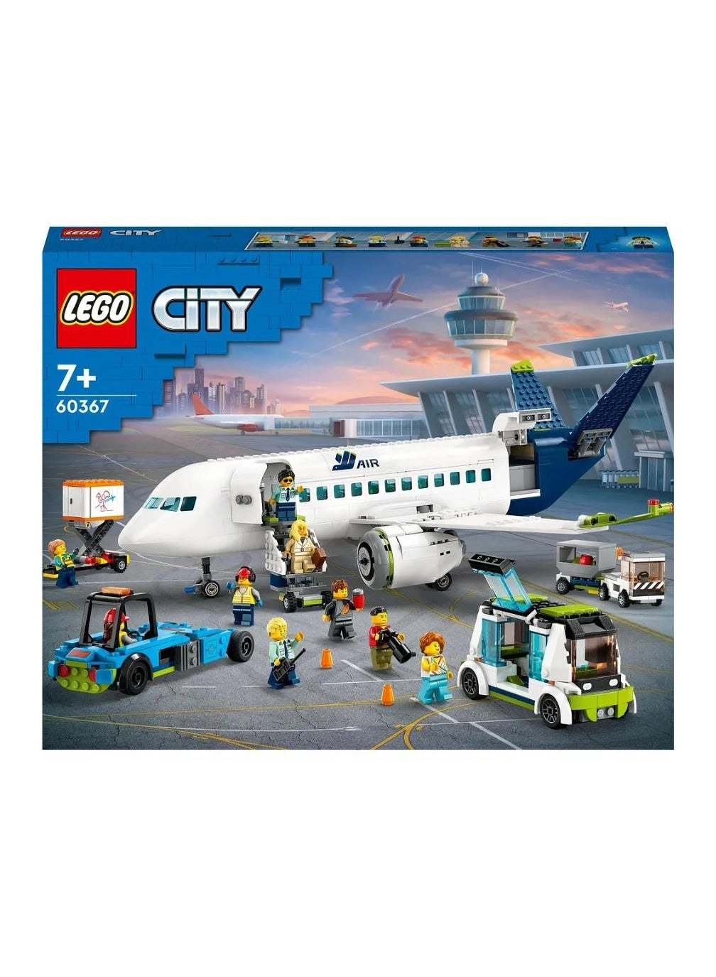 City Passenger Aeroplane (60367) - Large Plane Model 9 Minifigures