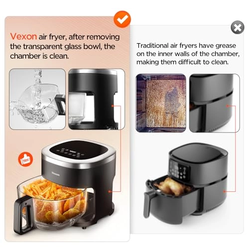 6-in-1 Glass Air Fryer KQZG-1