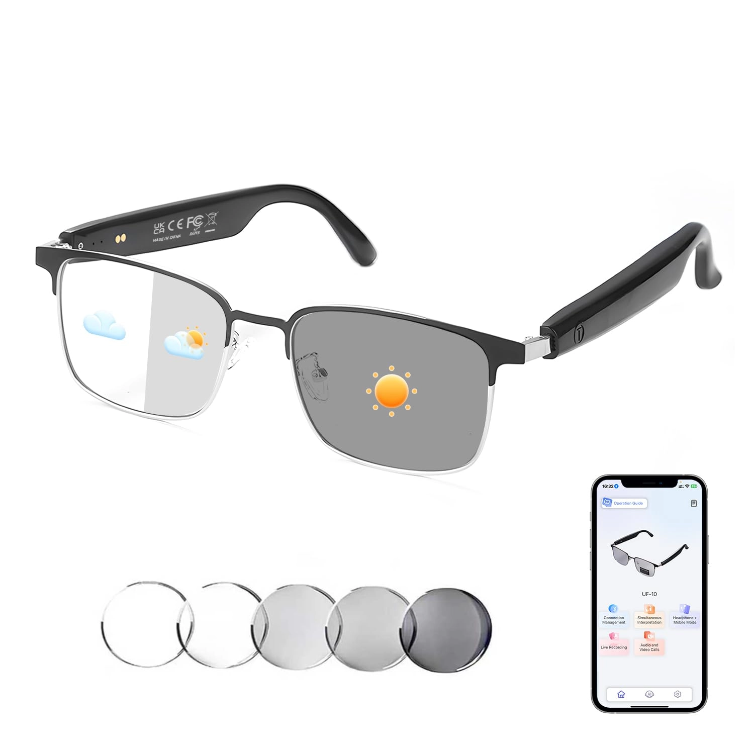 GenXenon GS06 - AI Translator Photochromic Lenses