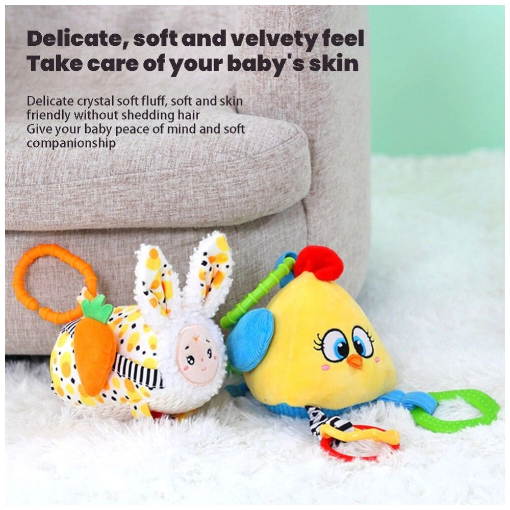 Baby Stroller Plush Hanging Mobile Rattle Toy - Suitable for 3 months and above